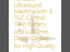 Tragbare Ultraschallmaschine mit 8 TGC Control 10Ah Batterie und ≥250mm Tiefenbildschirm für qualitativ hochwertige medizinische Bildgebung